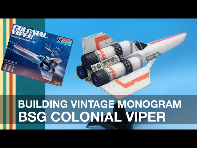 Building and Lighting Vintage Monogram Colonial Viper from Battlestar Galactica