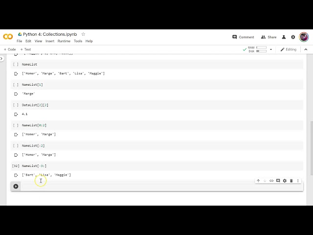 Python: Collections: Lists