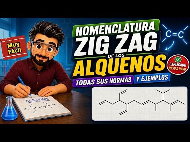 Cómo Nombrar ALQUENOS Complejos en ZIG ZAG | Ejercicios Resueltos Paso a Paso