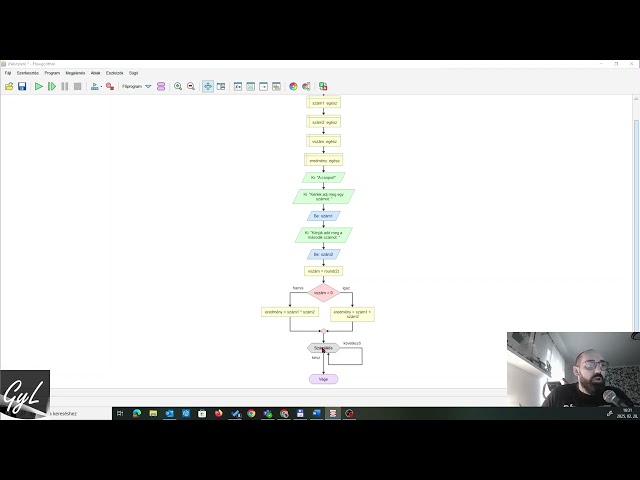 Flowgorithm GYAKORLÁS | 8. osztály