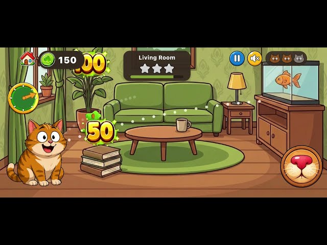 Puking Cat Gameplay | Unhinged Cat Game Where You Ruin Everything