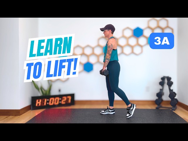 Beginner Dumbbell Workout for Women | Learn to Lift W3A