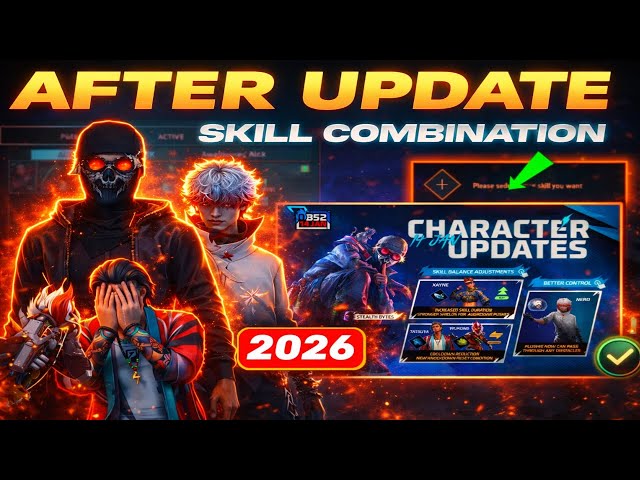 After Update Best character combination | Best Character Combination in Free Fire