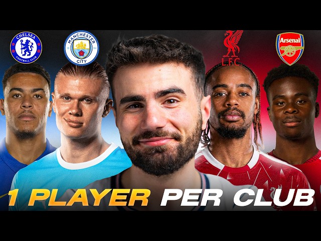 Drafting the BEST Premier League XI With Only 1 Player Per Club!