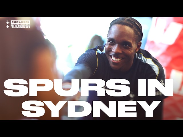 Tel's GoPro in training and a camera in the dressing room | Behind the scenes with Spurs in Sydney