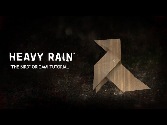 Heavy Rain | Fold the Iconic Bird Origami (Easy Tutorial)