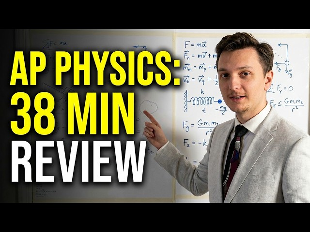 AP Physics C Mechanics Crash Course - All Concepts in 38 mins