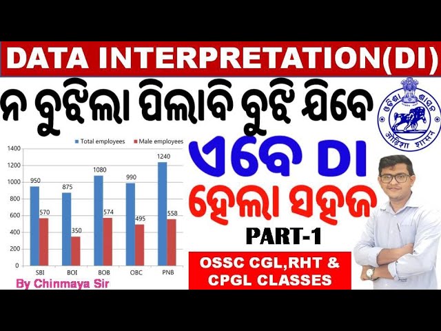 Data Interpretation Math Class|DI Part 1|OSSC CGL & RHT Math Class| Tips & Tricks To Solve DI|CP SIR