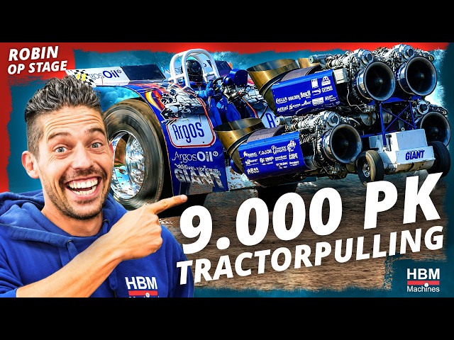 EXTREEM: Tractor Pulling: 4 turbinemotoren en 9.000 PK?! Zo bouwen ze deze monsters | Robin op stage