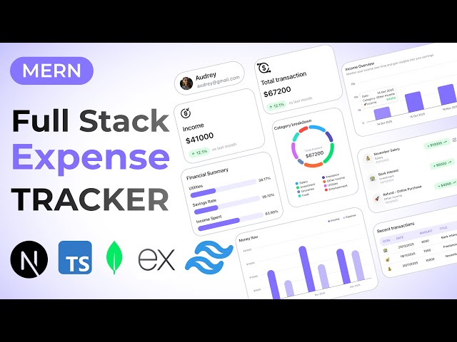 Build a Full Stack MERN Expense Tracker app with React, NextJS, TypeScript, MongoDB & Express (2026)