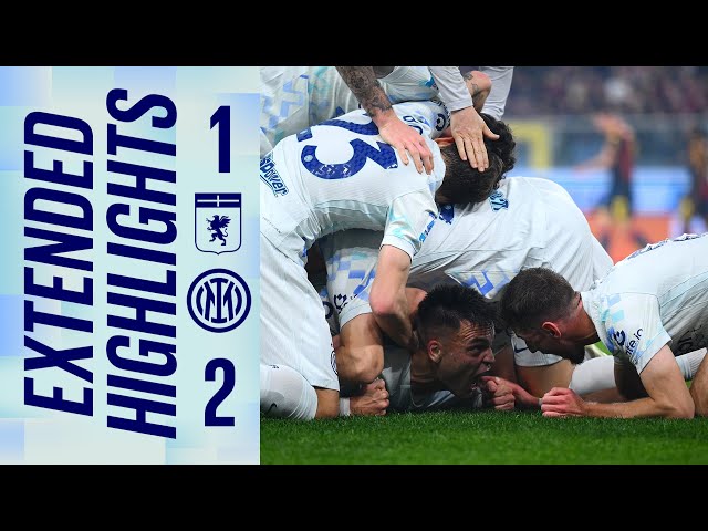 BISSECK AND LAUTARO’S GOALS SECURE THE WIN IN GENOA | GENOA 1-2 INTER | EXTENDED HIGHLIGHTS 📺