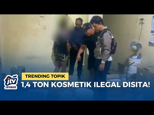 Malang Police Dismantle Illegal Cosmetics Factory, 1.4 Tons of Dangerous Ingredients Seized