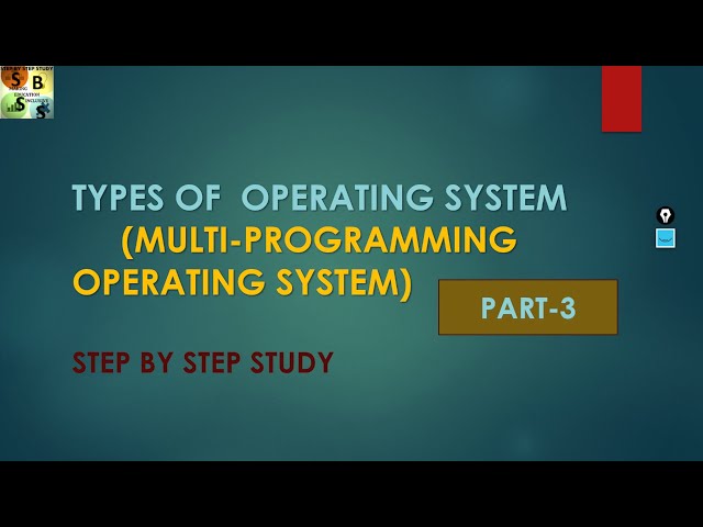 Multi-Programming Operating System|Multi-Tasking Operating System|Types of Operating System