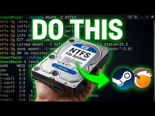 The right way to mount NTFS HD/SSD on Linux