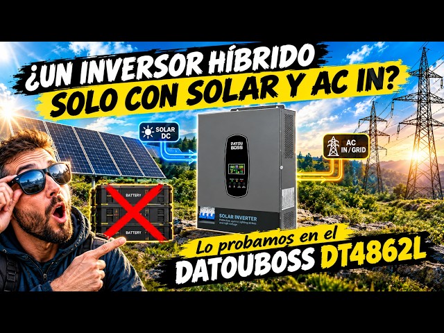 QUESTION: Can a hybrid inverter work with only solar panels and AC IN? Datouboss DT4862L 6200W