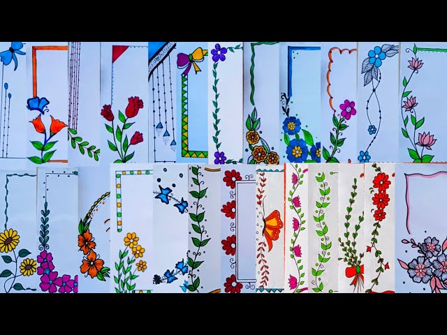 200+ Simple and Beautiful Border Designs🎨