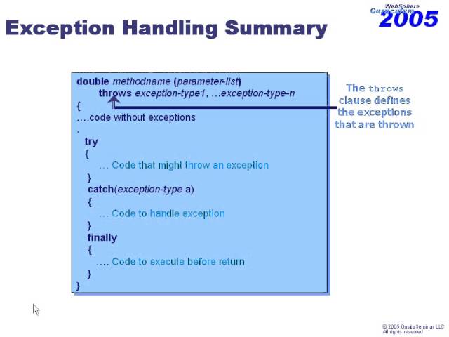 Java Exception Handling