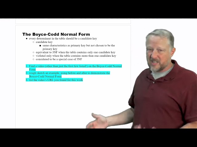 12 - Exercise - The Boyce-Codd Normal Form