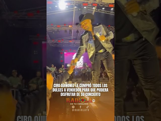 Ciro Quiñonez bought all of a vendor's candy so he could enjoy his concert