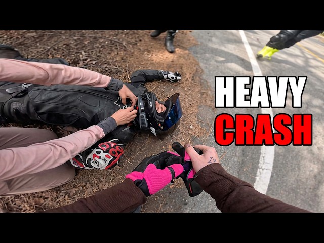 Rider Barely Survived - INSANE Motorcycle Crashes & Moments!