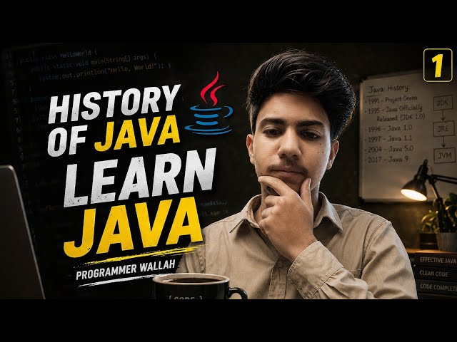 History Of Java #1 || Java Playlist || Learn Java By Programmer Wallah.  #java #coding 