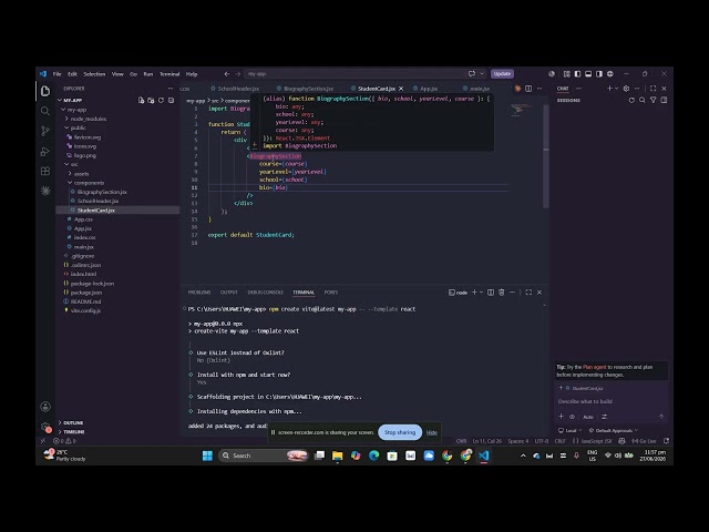 Prelim Activity 3 - 06/26/2026 -  First React Application