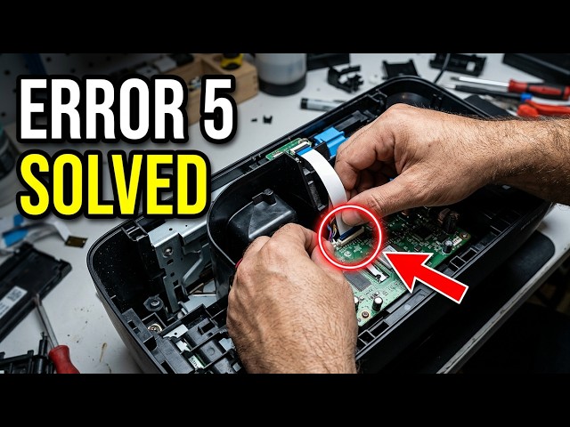 HP INK TANK PRINTER, 415 SERIES, FIXING ERROR 5 PROBLEM.