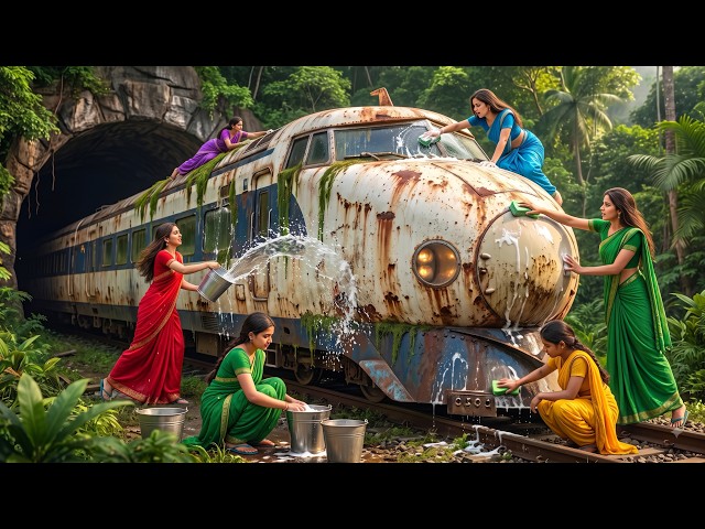 গ্রামের ৫ মেয়ে জঙ্গলের বিলাশবহুল পরিত্যক্ত রেলগাড়ি ঠিক করে আমেরিকা ভ্রমনে গেল 😱| Village Story