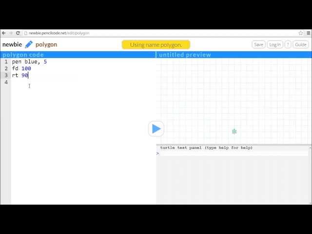 Pencil Code - Angles and Arcs