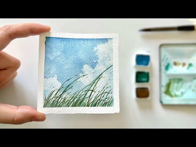 Easiest Landscape Painting You Must Try | Watercolor Beginners Tutorial ✧