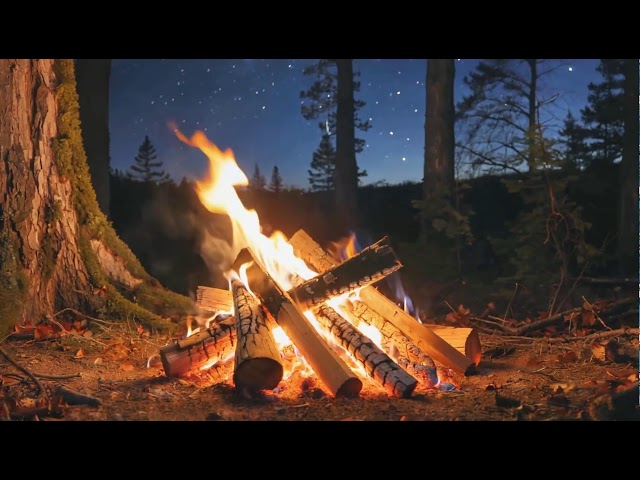 Suara Api Unggun 4K 🔥 Bikin Cepat Tidur & Super Menenangkan