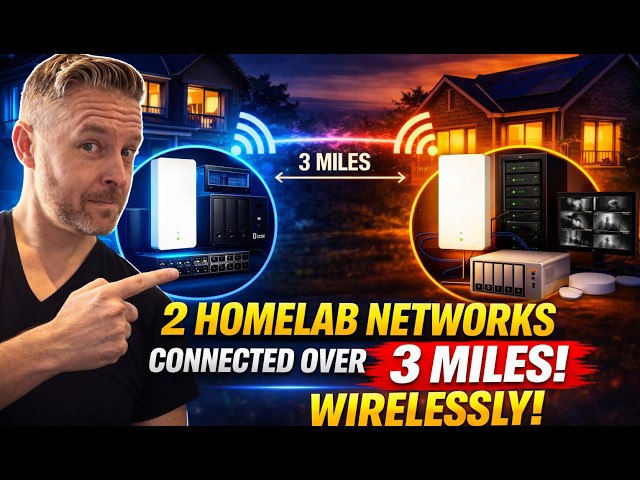 How I Extended My Homelab Without Running Cables - How to Link Buildings Wirelessly [FULL Build]
