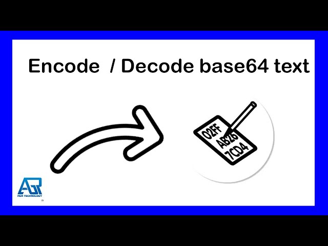 How to encode & decode base64 text