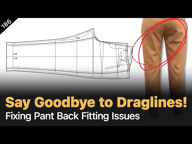 Pant Back Draglines Solved: Easy Adjustments for a Perfect Fit [Pattern Making Tutorial]