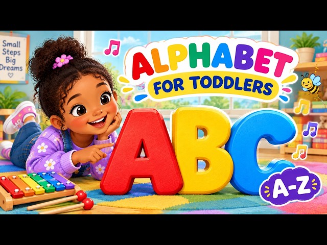 Alphabet for Toddlers 👶 | Learn ABC Letters A–Z & Sounds | Fun Preschool Learning