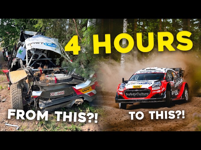 4 HOURS TO FIX A DESTROYED WRC CAR (Did We Make It?)