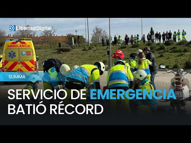El SUMMA 112 de la Comunidad de Madrid asistió en 2024 una llamada cada 28 segundos