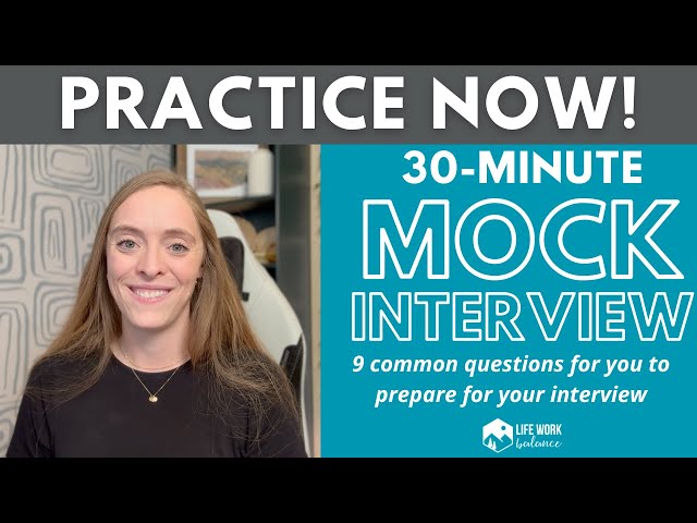 30-Minute Mock Interview Practice: Ace Your Next Job Interview!