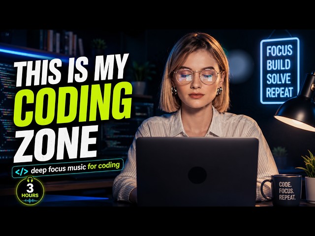 THIS IS MY CODING ZONE • Full Stack Focus Music • 3 Hours