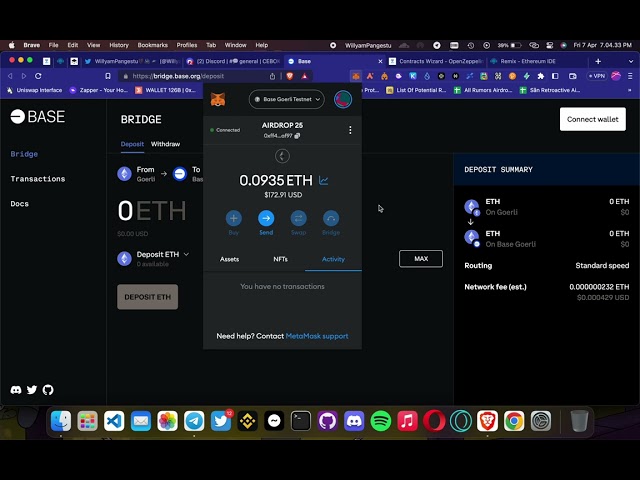 Tutorial Bridge Base Testnet