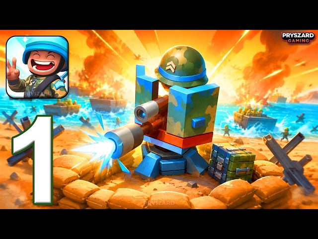 Merge Army: World War - Gameplay Walkthrough Part 1 - Battle Army Commander (iOS, Android)