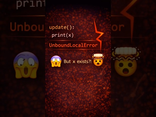 Python scope rules break more code than bugs - one keyword fixes it all😇😇😇