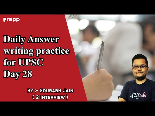 Daily Answer writing practice for UPSC  Day 28 | UPSC Mains | #upsc #Mains #answerwriting