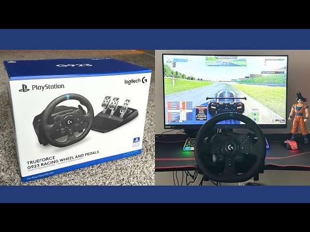 Logitech G923 TRUEFORCE wheel unboxing and setup