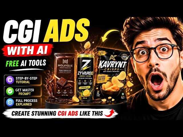 How to Make CGI Ads with AI for FREE | Product Video | CGI Ads Tutorial (Step-by-Step)