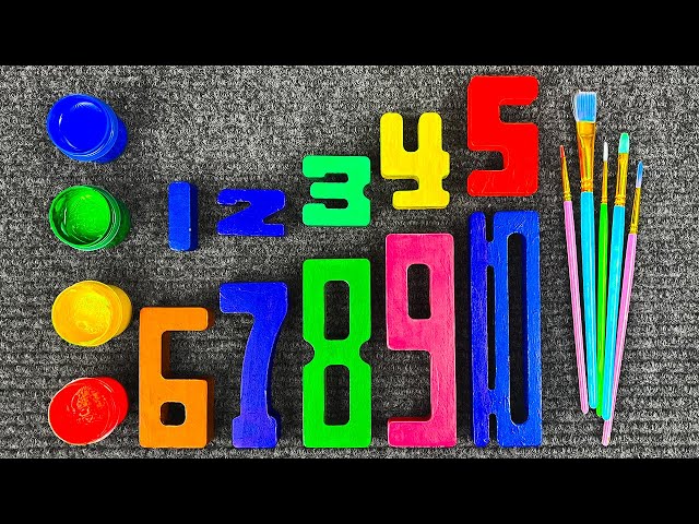 Let's Color Numbers & Learn Math || Count 1-10 Learning Video For Toddlers
