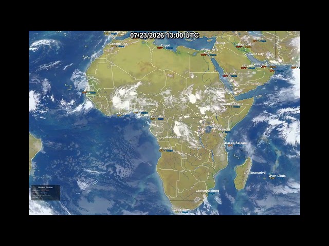 Global 24 Hour Satellite Weather | July 23, 2026