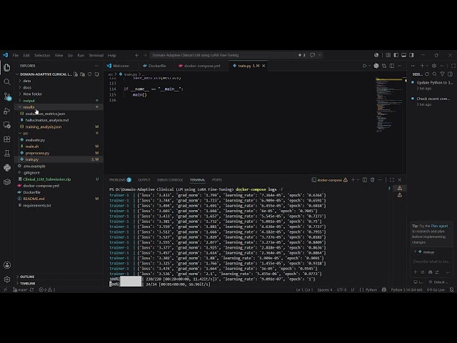 MLOps Pipeline: Domain-Adaptive Clinical LLM Fine-Tuning with LoRA