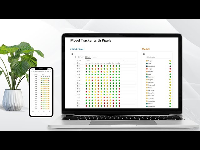 2# Mood Tracker with Pixels | Notion Template