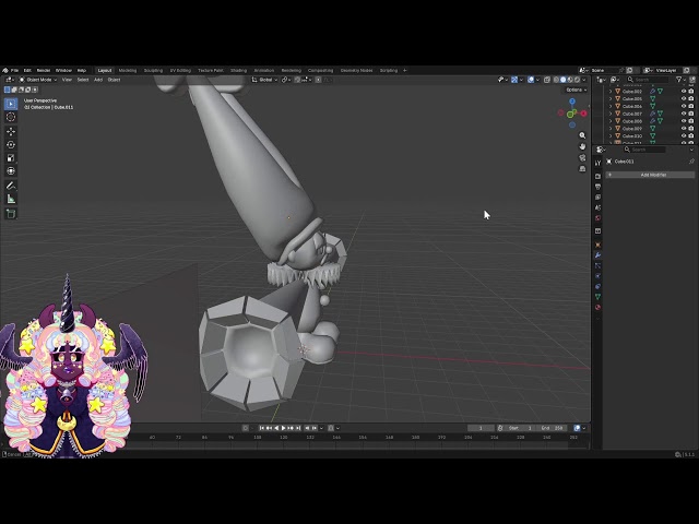 Making Models for my 3D platformer! MAIN CHARACTER DAY!